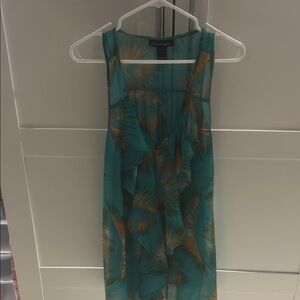 Ashley Stewart Teal and Orange Dress